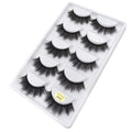 5 pairs natural 3d mink eyelashes