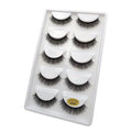 5 pairs natural 3d mink eyelashes