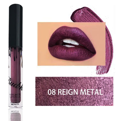 BUD K Hot Brand Lip Gloss +Lip Pencil 2PCS/SET Cosmetics Makeup Waterproof Lipstick Long Lasting Liquid Matte Lipstick For Women