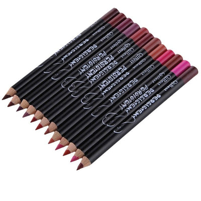 12pcs/set Professional Matte Lip Liner