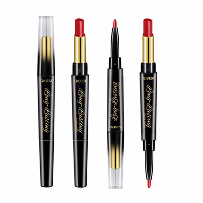 2 In 1 Dubbele Hoofd Lipstick Lip Liner