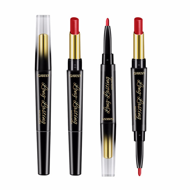 2 In 1 Dubbele Hoofd Lipstick Lip Liner
