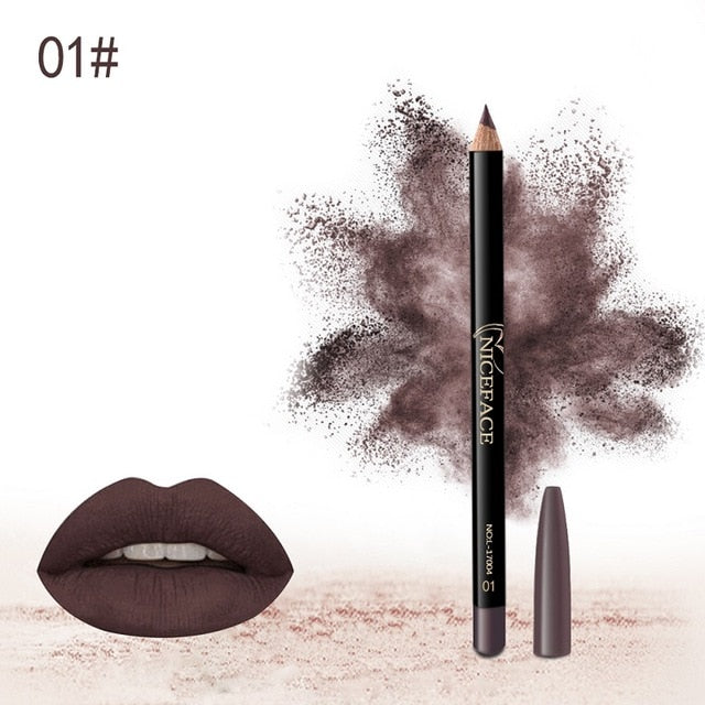 2 In 1 Dubbele Hoofd Lipstick Lip Liner