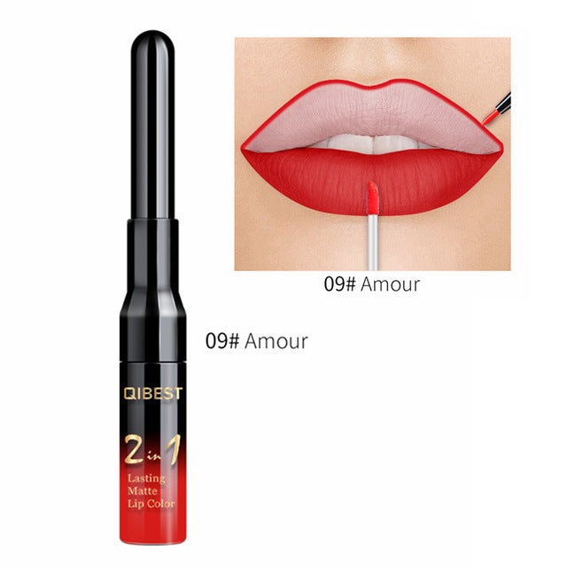Lip Liner Red Lipstick Set