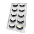 5 pairs natural 3d mink eyelashes