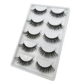 5 pairs natural 3d mink eyelashes