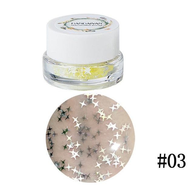 Sticky Glitter Sequin Woman Make Up