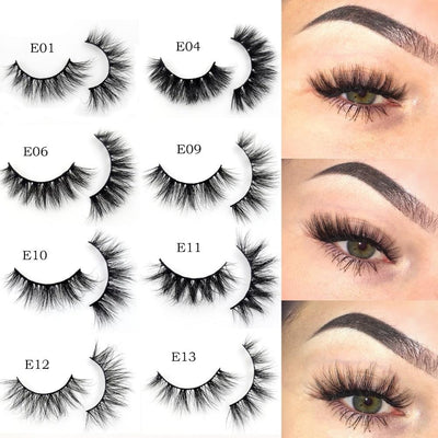 3D Mink Crisscross False Eyelashes