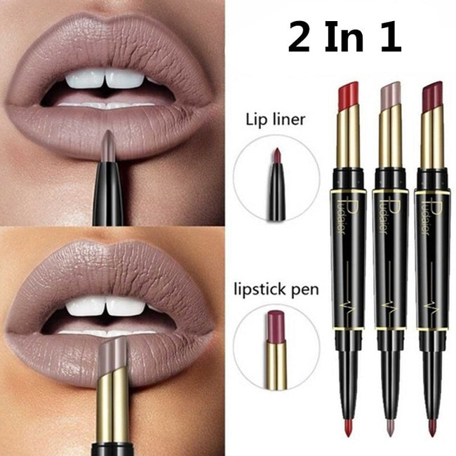 Double End Matte lipsticks Lipliner Set