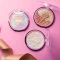 5 colors face highlighter palette shimmer glitter