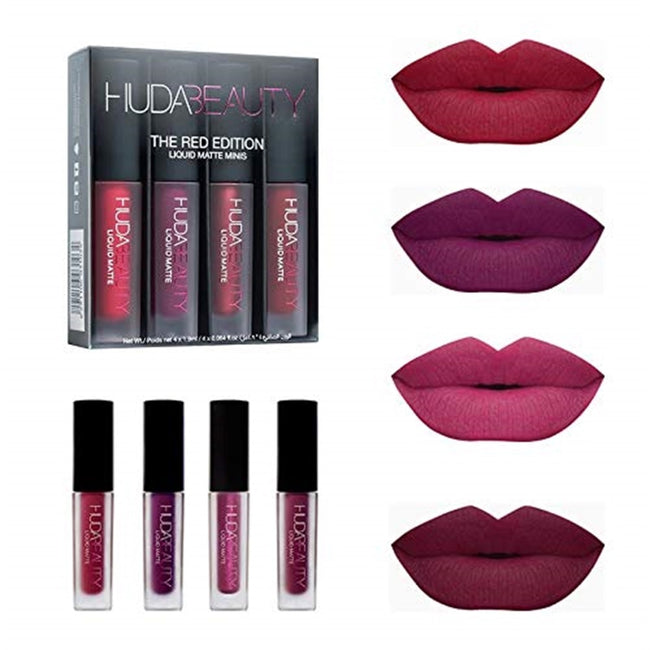 4 Colors Matte Lipstick Set