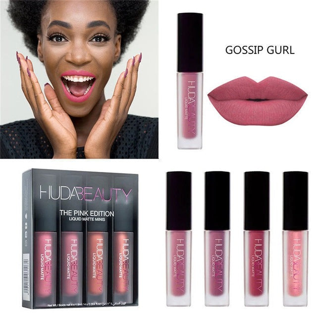 4 Colors Matte Lipstick Set