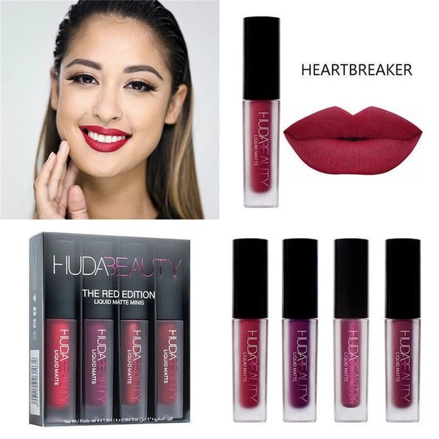 4 Colors Matte Lipstick Set