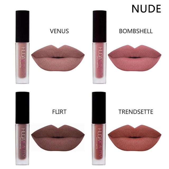4 Colors Matte Lipstick Set