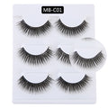 3D 5 Pairs Mink Eyelashes extension