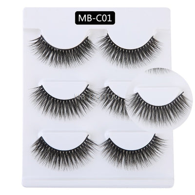 3D 5 Pairs Mink Eyelashes extension