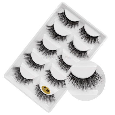 3D 5 Pairs Mink Eyelashes extension