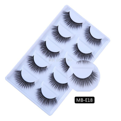 3D 5 Pairs Mink Eyelashes extension