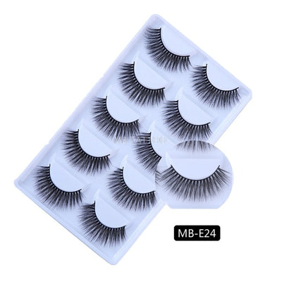 3D 5 Pairs Mink Eyelashes extension