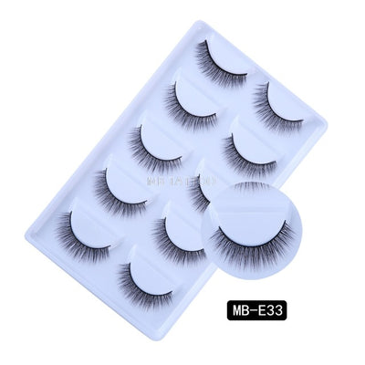 3D 5 Pairs Mink Eyelashes extension