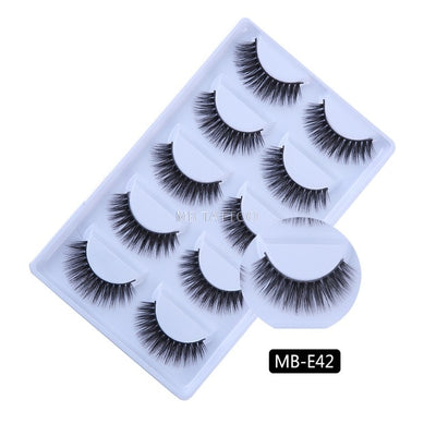 3D 5 Pairs Mink Eyelashes extension