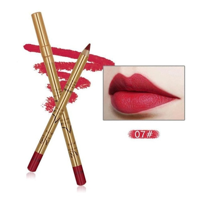 3D Contour Lips Pigment Red Lipstick
