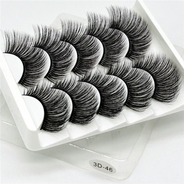 Multipack 5D Soft Mink Hair False Eyelashes