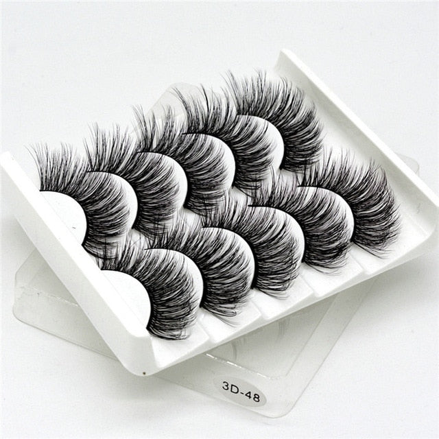 Multipack 5D Soft Mink Hair False Eyelashes