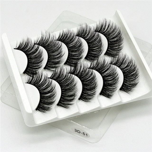 Multipack 5D Soft Mink Hair False Eyelashes