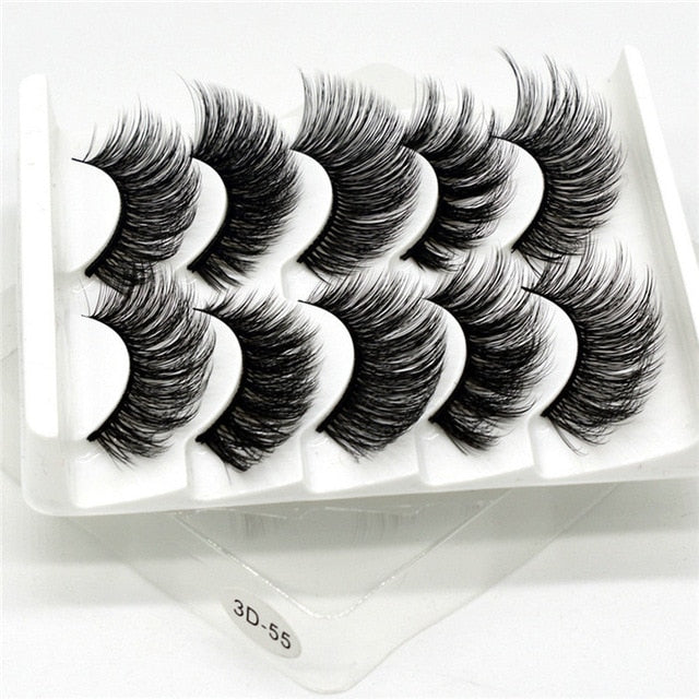 Multipack 5D Soft Mink Hair False Eyelashes