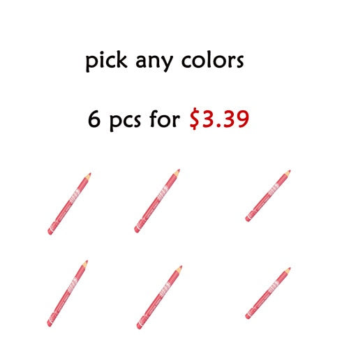 Waterproof Long Lasting 12 colors Lip Liner